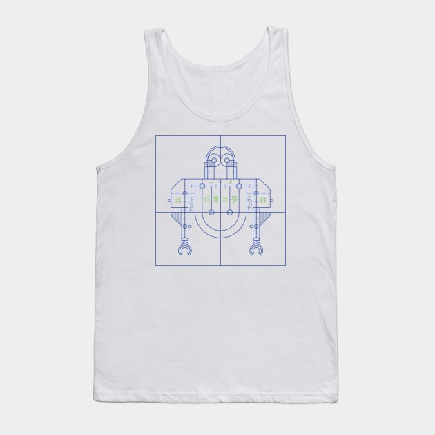 Robot No.1 Tank Top by oksalyesilok